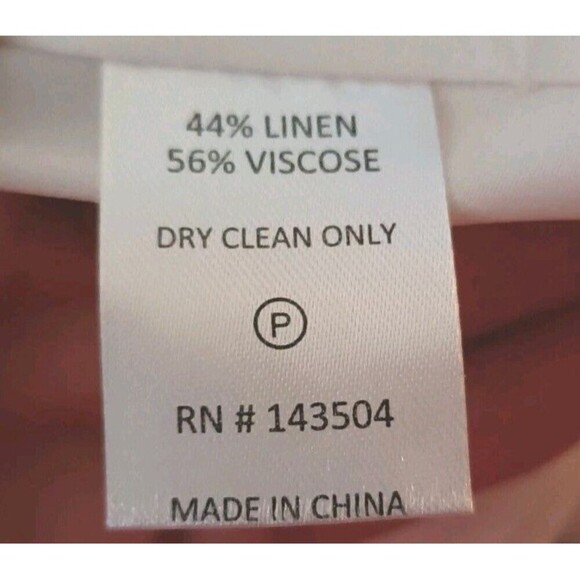 Marie Oliver Estine Wrap Skirt Sz XS  Ivory Dolphine Dots  Lined Linen Viscose - Picture 12 of 13